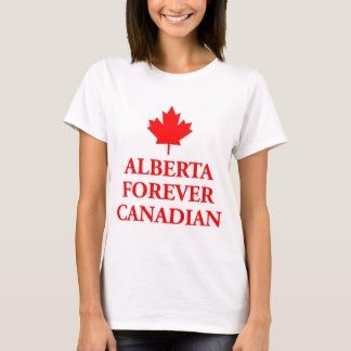 T-shirt Alberta pour toujours Canadien
