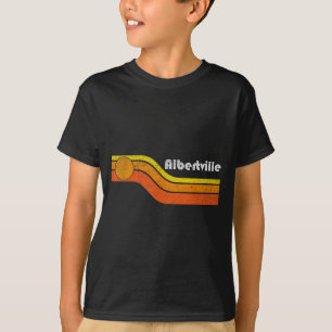 T-shirt Albertville - Vintage Hommes Femmes 70s 80s Graphi