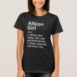 T-shirt Albion Girl Mi Michigan Funny City Accueil Racines<br><div class="desc">Albion Girl Mi Michigan Funny City Home Roots.</div>