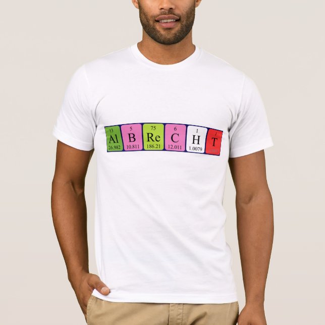 T-shirt Albrecht nom de table périodique (Devant)