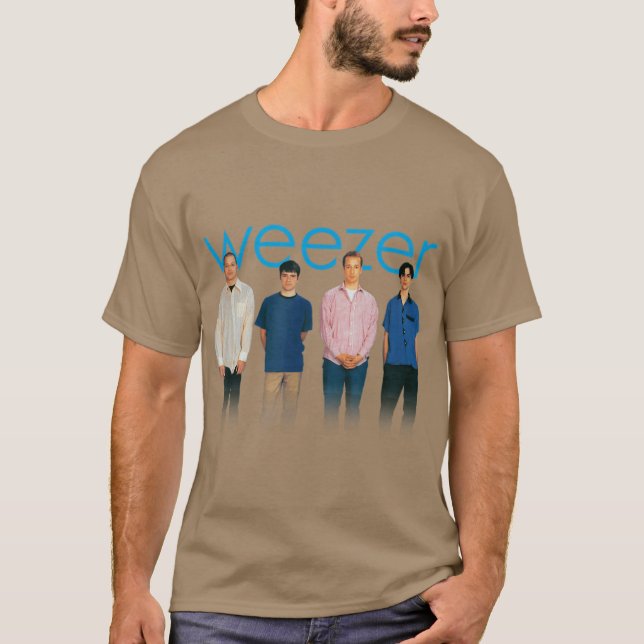 T-shirt Album bleu de Weezer (Devant)