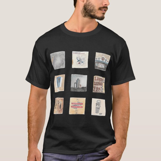T-shirt Albums aquarelle - Frightened Rabbit (Devant)
