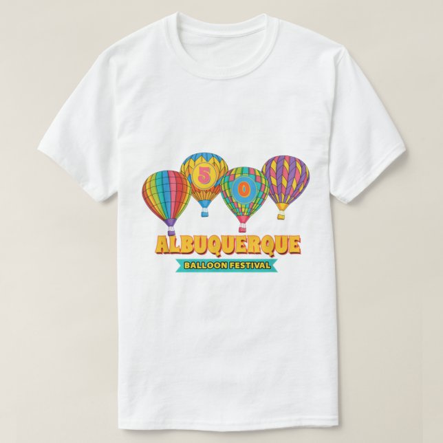T-shirt Albuquerque Balloon Festival 50 ans Nouveau-Mexiqu (Design devant)