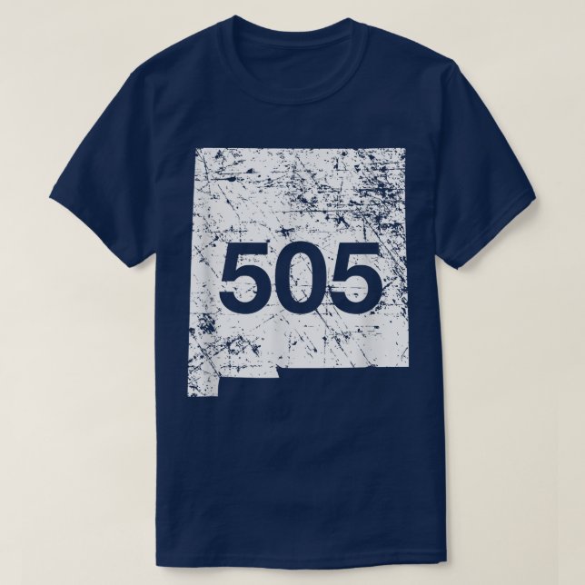 T-shirt Albuquerque Gallup Père Noël Fe Code régional 505, (Design devant)