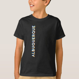 T-shirt Albuquerque Nouveau-Mexique CMYK Glitch Type