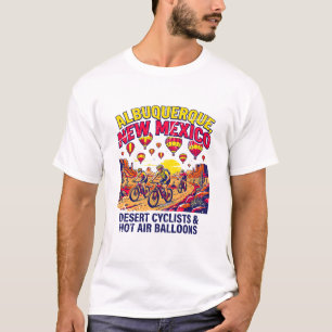 T-shirt Albuquerque Nouveau-Mexique Cyclistes du désert Ba