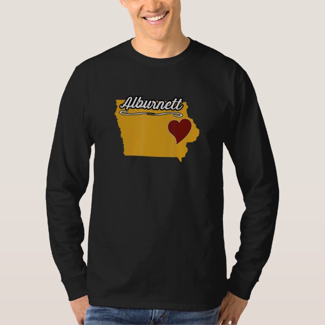 T-shirt ALBURNETT IOWA IA USA Cute Souvenir Merch  US City (Devant)
