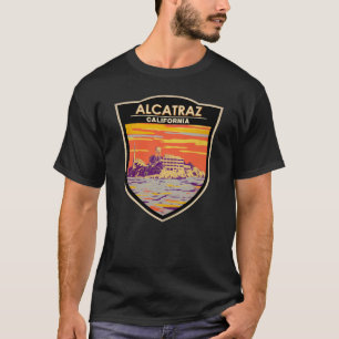 T-shirt Alcatraz Island San Francisco Travel Art Vintage