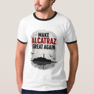 T-shirt Alcatraz Revival Club - Satire rétro