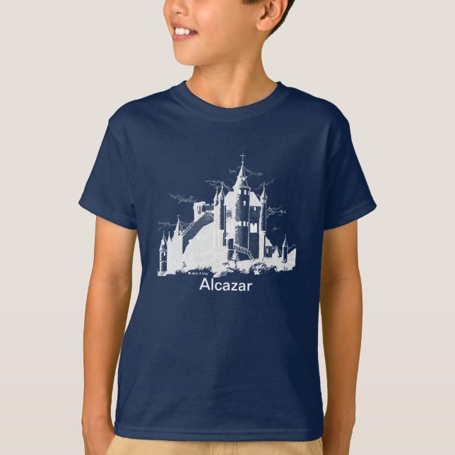 T-shirt - Alcazar (blanc sur foncé) (Devant)