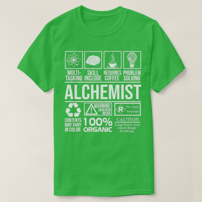 T-shirt Alchemist Chemicker Science (Design devant)