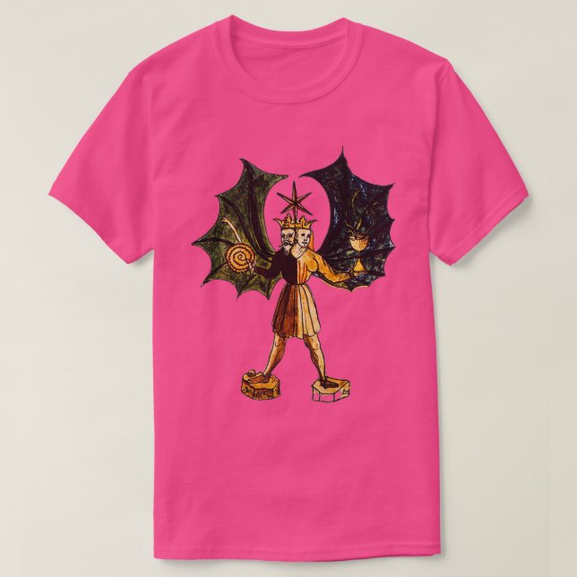 T-shirt Alchemy Rebis Hermaphrodite (Design devant)