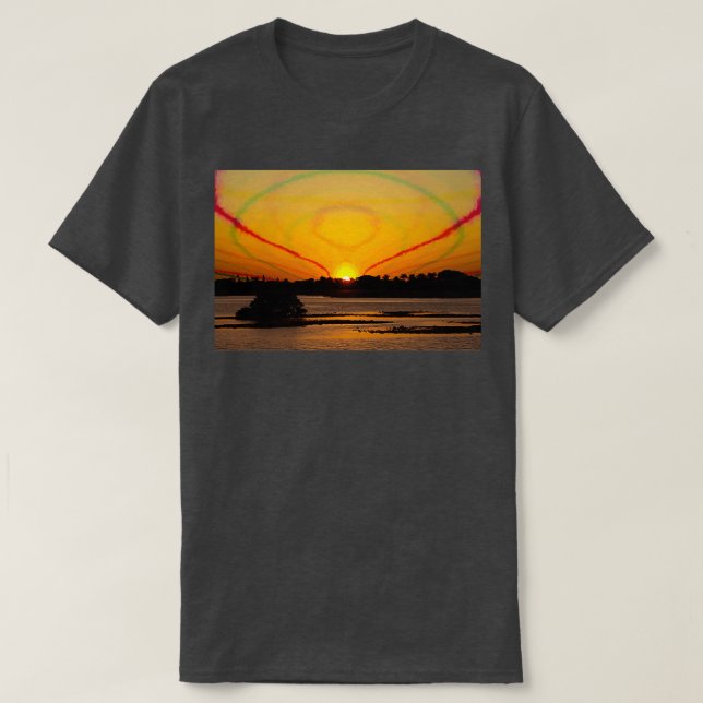 T-shirt Alchimie d'un coucher de soleil (Design devant)