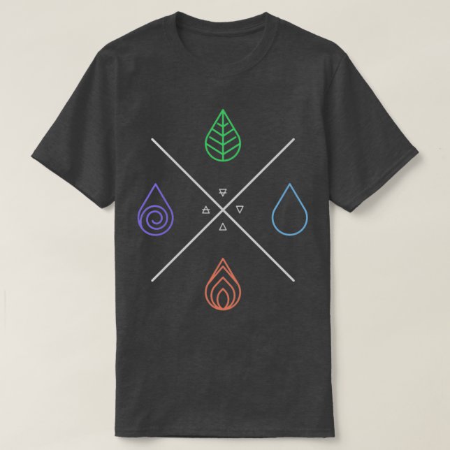 T-shirt Alchimie Les 4 éléments (Design devant)