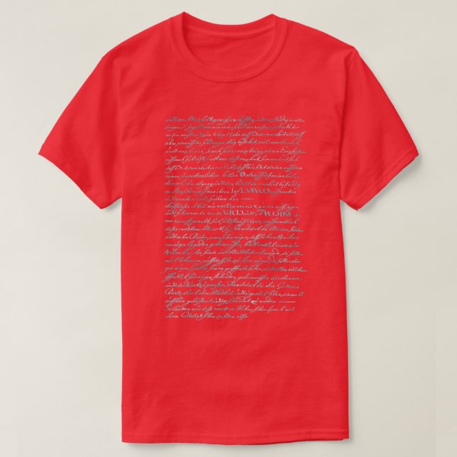 T-shirt Alchimie Texte Chimie ancienne (Design devant)