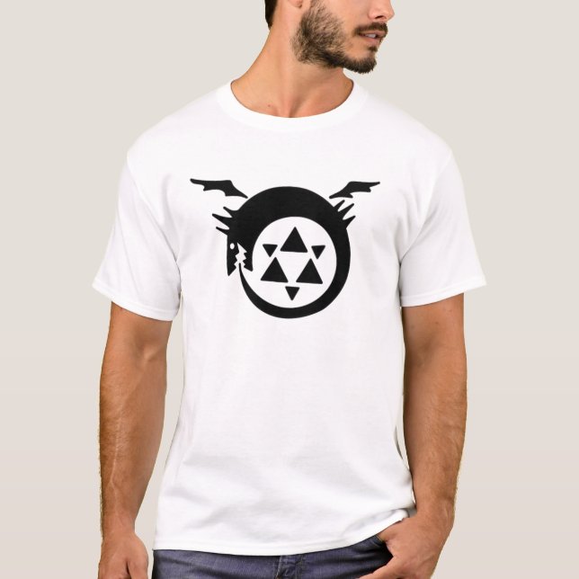 T-shirt Alchimiste en métal complet Homunculus (Devant)