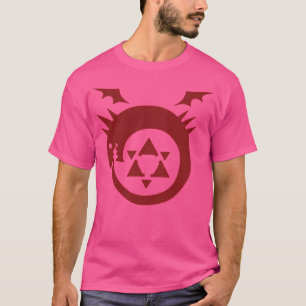 T-shirt Alchimiste Fullmetal - Ouroboros (Rouge - Blancs