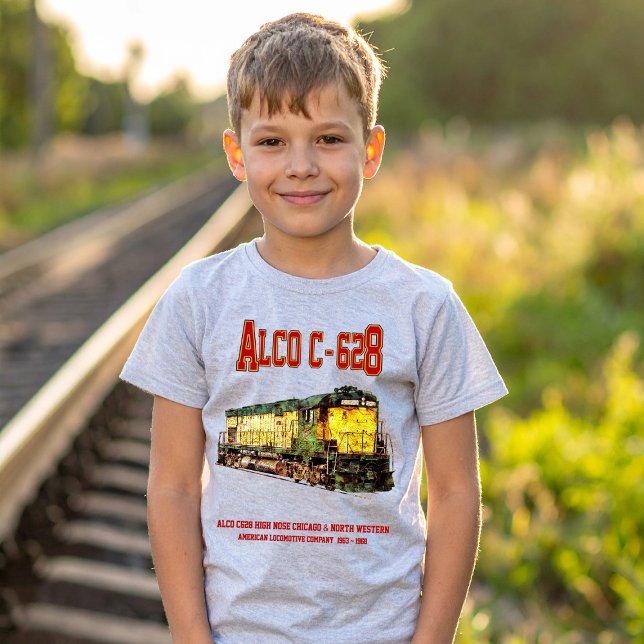 T-shirt Alco C-628 aka Alco Century 628 Diesel Locomotive (Alco C-628 aka Alco Century 628 Diesel Locomotive. Boy Basic T-Shirt)