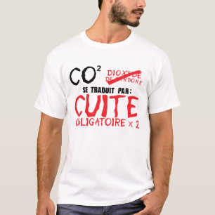 T-shirt alcool co2 cuite obligatoire et pas dioxyde