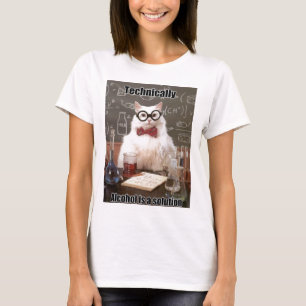 T-shirt Alcool de Meme de chat de chimie