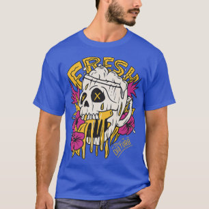 T-shirt alcool frais squelette bu 