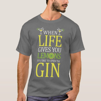 T-shirt alcool gin fête boisson tonique