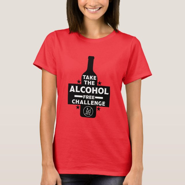 T-shirt Alcool Gratuit Et Sobre (Devant)