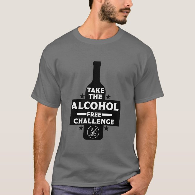 T-shirt Alcool Gratuit Et Sobre (Devant)