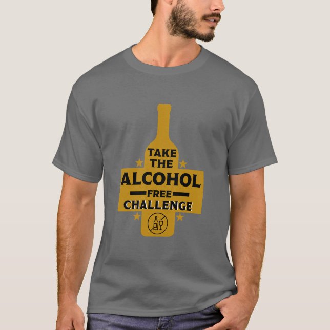 T-shirt Alcool Gratuit Et Sobre (Devant)