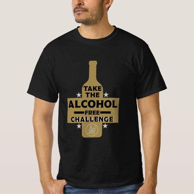 T-shirt Alcool Gratuit Et Sobre (Devant)