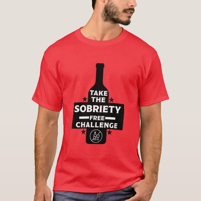 T-shirt Alcool Gratuit Et Sobre (Devant)
