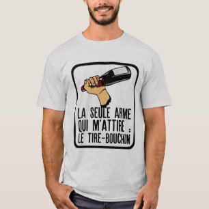 T-shirt alcool humour apero citation bouteille vin main ti