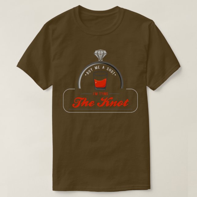 T-shirt Alcool pour enterrement de vie de garçon (Design devant)