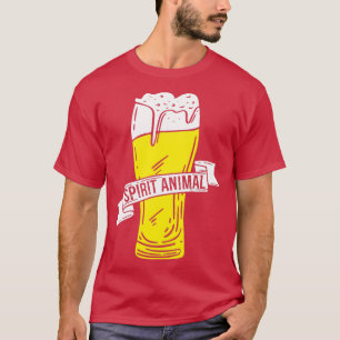 T-shirt Alcool Spirit Animal Alcool Bière Drôle Drôle Cade