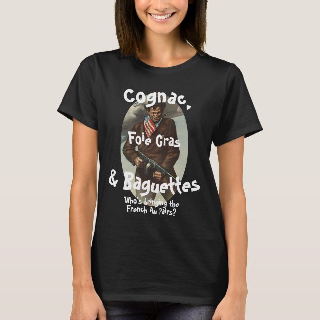 T-SHIRT ALCOOL TABAC & ARMES À FEU QUI APPORTE DES CHIPS (Devant)