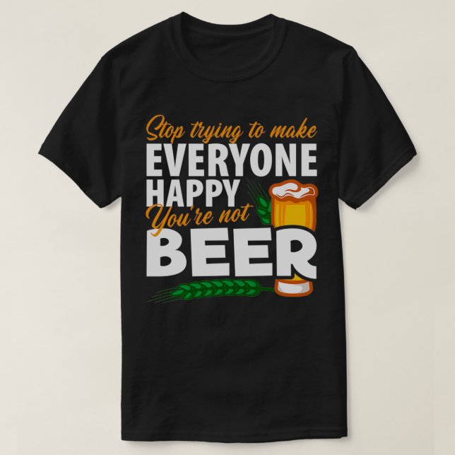 T-shirt Alcool Vous n'êtes pas drôle Bière Cadeaux pour ho (Design devant)