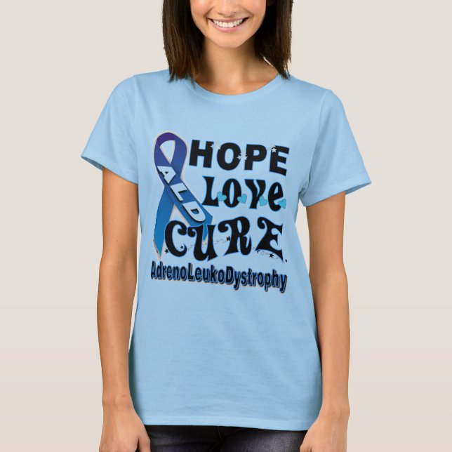 T-shirt ALD de conscience de Leukodystrophy (Devant)