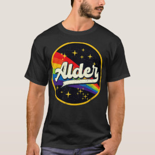T-shirt Alder Arc-en-ciel dans l'espace GrungeStyle Vintag
