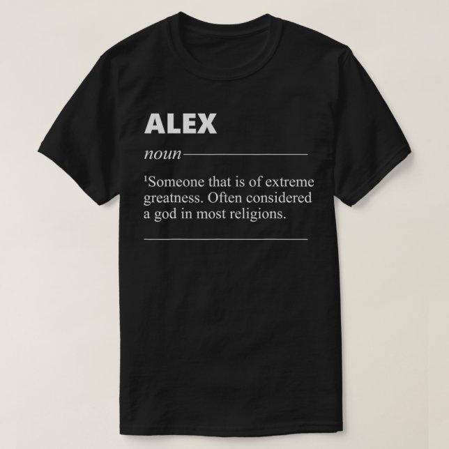 T-shirt Ale Nom Définition Drôle Anniversaire pour Ale (Design devant)