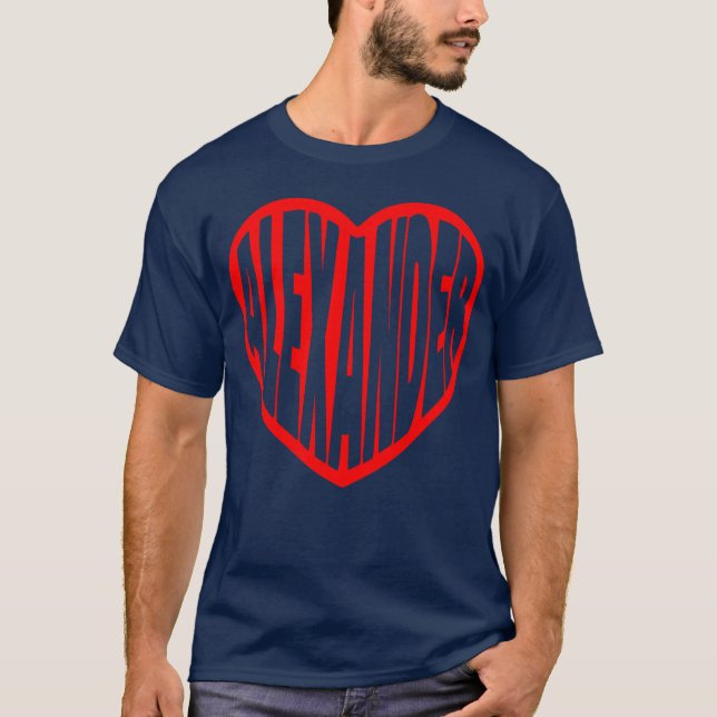 T-shirt Aleander dans mon cœur rétro (Devant)