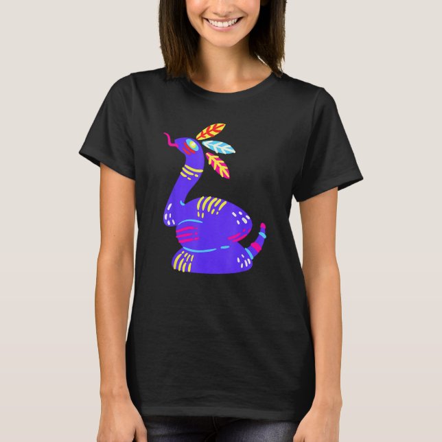 T-shirt Alebrijes Fantasy Figure Animal Sculpture Snake (Devant)