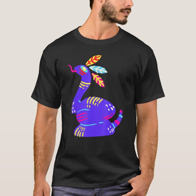 T-shirt Alebrijes Fantasy Figure Animal Sculpture Snake (Devant)