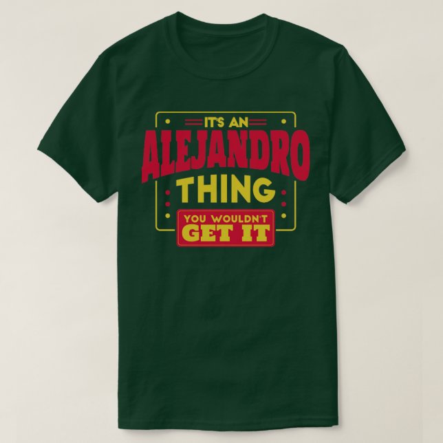 T-shirt Alejandro (Design devant)
