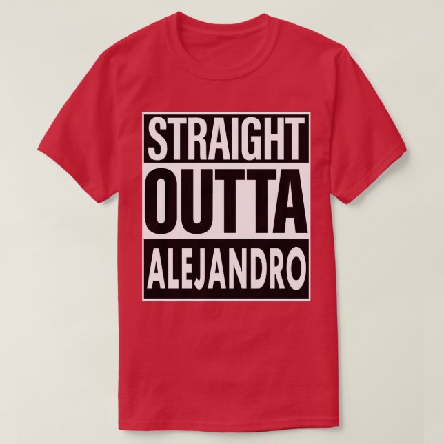 T-shirt Alejandro Nom Droit Devant Alejandro (Design devant)