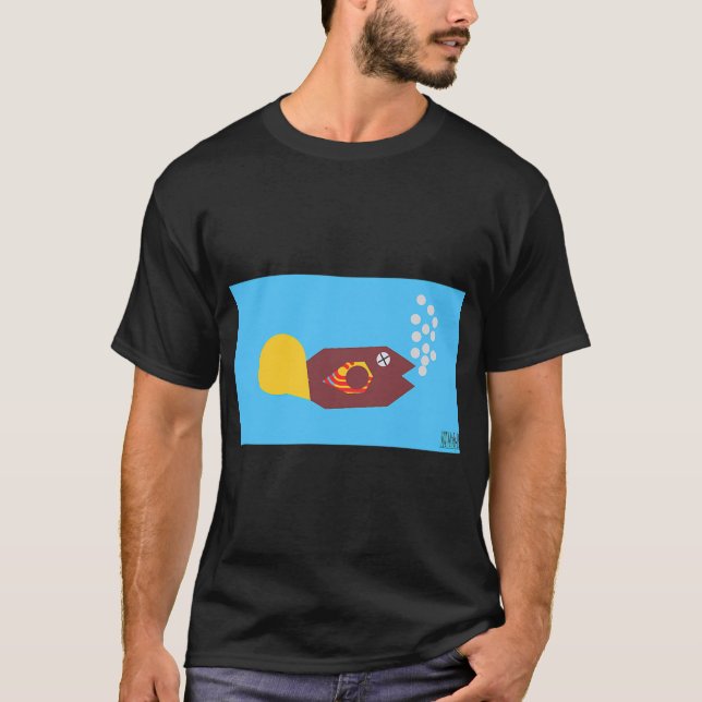 T-shirt Alerte de trafic de saumon (Devant)