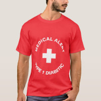 Alerte Médicale personnalisée rouge diabétique