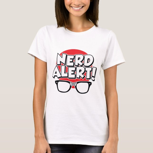 T-shirt Alerte nerd (Devant)