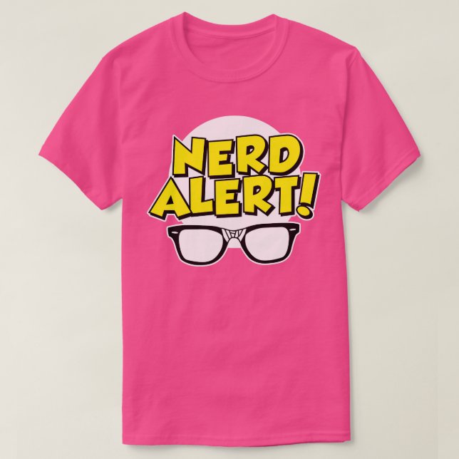 T-shirt Alerte nerd (Design devant)
