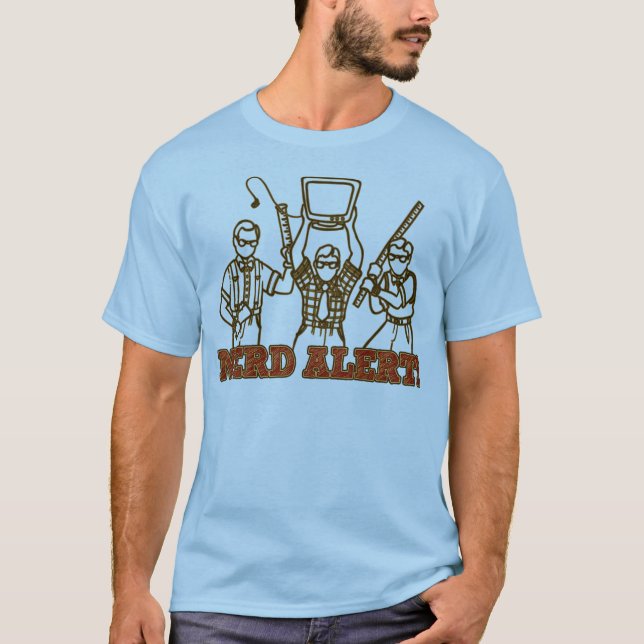 T-shirt ALERTE NERD ! ! ! (armes) (Devant)