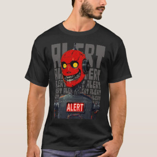 T-shirt Alerte robot dysfonctionnel maléfique dystopique d